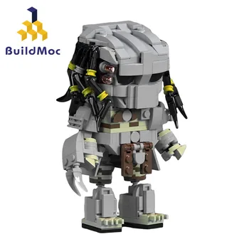 MOC Brickheadz Monster Predators Набор строительных блоков для инопланетян Horror Hunter Идея животных Кирпичи Игрушки Для детей Подарок на День рождения