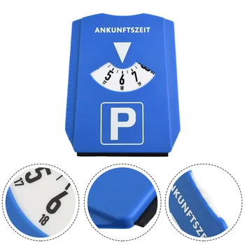 Дисковый таймер парковки Автомобиля, часы с дисплеем времени прибытия, Синий пластиковый Инструмент для определения времени парковки, Портативный Таймер для парковки