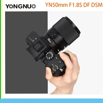 Полнокадровый объектив камеры YONGNUO YN50mm F1.8S DF DSM 50 мм для Sony E-Mount A6300 A6400 A6500 NEX7 APS-C с автоматической фокусировкой AF/MF