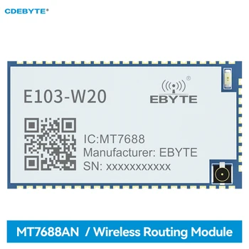 MT7688AN Последовательный порт для беспроводной маршрутизации Wifi Модуль CDEBYTE E103-W20 (7688) Поддержка Openwrt IPEX SPI UART Малый Размер SMD