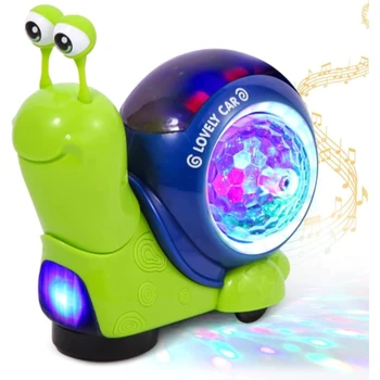 Детские игрушки для ползания с музыкой и светодиодной подсветкой, интерактивная развивающая игрушка для малышей, игрушка для прогулок на животике для маленьких девочек