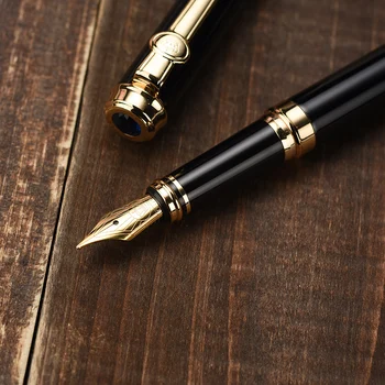 Перьевая ручка Duke Sapphire iridic gold, классическая благородная роскошная подарочная ручка для каллиграфии, бесплатная доставка