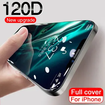 120D Новое обновление Закаленного Стекла Для iPhone 14 13 12 7 8 Plus Mini XR X XS Защитная пленка Для экрана Для Iphone 14 13 12 11 Pro Max Glass