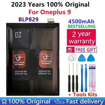 100% Оригинальный Новый Высококачественный Аккумулятор BLP829 Емкостью 4500 мАч Для телефона, Сменный Аккумулятор Для OnePlus 9 One Plus 9 Batteries Bateria Tool