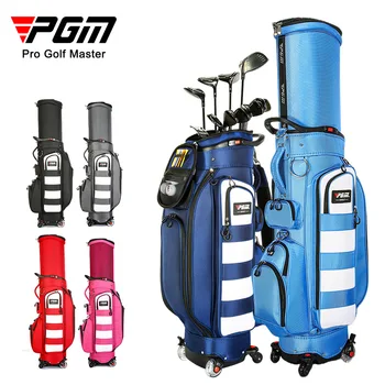 PGM Men Pattern Bracket Ball Package, сумка для гольфа, Многофункциональная стандартная сумка для гольфа, колесо из нейлона с дождевиком QB081