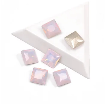 YANRUO 4447 Розовая Вода, Опаловый Цвет, стеклянные украшения Квадратной формы, Стразы, косметические аксессуары для дизайна ногтей, сделай сам