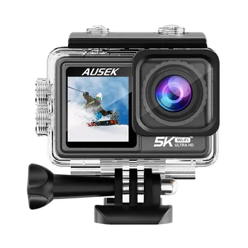 Экшн-камера 5K 60FPS EIS Видео с Дистанционным управлением с Дополнительным Фильтром Объектив 48MP Зум 1080P Веб-камера Vlog WiFi Экшн-камера