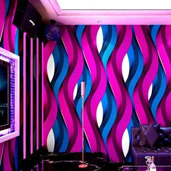 Обои KTV, караоке-бары, флэш-покрытие стен, 3d стереоскопический отражающий специальный бар, персонализированный креативный фон коридора