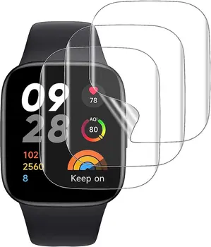 3 шт./лот, мягкая Гидрогелевая прозрачная защитная пленка для XiaoMi Redmi Watch 3 Active Screen Protector, полное покрытие для Redmi Watch 3lite