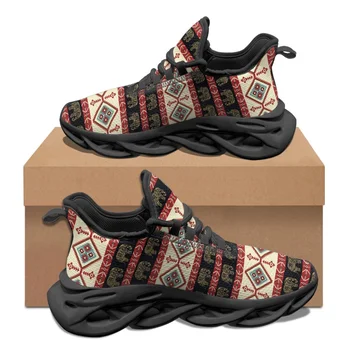 Модные женские кроссовки с принтом африканского племени и тотема, Летние Удобные Дышащие кроссовки для бега, обувь для тренировок на вулканизированной подошве