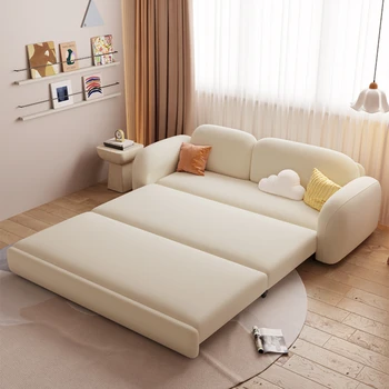 Минималистичный Складной диван для гостиной, Скандинавский Сменный Раскладывающийся Длинный диван-кровать, Складной Подлокотник, Канапе, Салон бытовой мебели