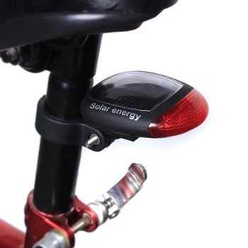 Задний фонарь для велосипеда MTB, Водонепроницаемые светодиодные бусины, Задний фонарь на солнечной батарее, задний фонарь для велосипеда, Умный тормозной инструмент с высокой видимостью