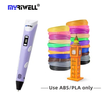 Myriwell Kids Toy School Education Study Tool 3d Ручка для рисования нитью ABS PLA Металлическая 3d ручка
