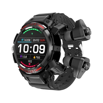 Новейший BT Вызов Локальной Музыки Reloj Smart Watch GT100 Наушники 2 В 1 Smartwatch с наушниками TWS Reloj Inteligente Smart Watch