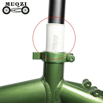 Рукав для велосипедного подседельного штыря MUQZI 33,9 мм, белый пластиковый адаптер для подседельного штыря MTB, Откидная прокладка стержня трубки сиденья