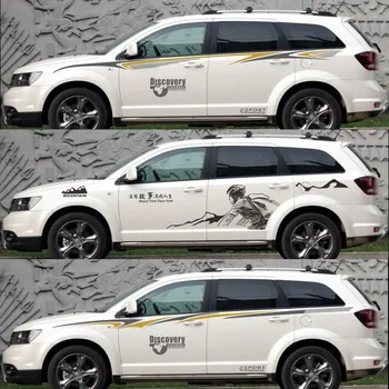 Линия талии ковра для Dodge Journey наклейка на дверь автомобиля автомобильная наклейка автомобильная цветочная полоса