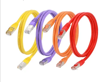 шесть сетевых кабелей домашней сверхтонкой высокоскоростной сети cat6 gigabit 5G широкополосная компьютерная маршрутизация соединительная перемычка R462