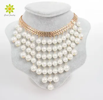Новый дизайн, высококачественное эффектное ожерелье, Имитация жемчужных ожерелий и подвесок, модные ожерелья для женщин 