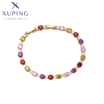 Xuping Ювелирные изделия Мода Новое поступление женский браслет золотого цвета подарок на день рождения X000645879