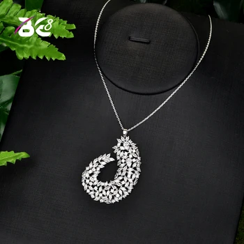 Be 8 Новое Поступление, Блестящее Ожерелье с Геометрическим Дизайном из Кубического Циркония AAA, Подвески для Женщин, Модные Ювелирные Изделия N067