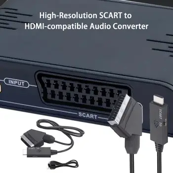 Кабель-конвертер, удобный, без привода, широкая совместимость, четкое изображение, кабель-конвертер, совместимый со SCART и HDMI, Поставка для дома