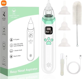 Xiaomi Miajia Youpin Электрический Аспиратор для носа Чрезмерное вдыхание слизи из носа Для предотвращения заложенности носа, детское средство для промывания носа
