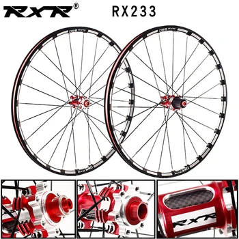 RXR горный велосипед внедорожный MTB карбоновые велосипедные колеса 26 27,5 29 дюймов RX233 Дисковый тормоз 5 Подшипников 7-11 S Через ось/QR велосипедное колесо