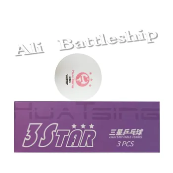 Оригинальный мяч для настольного тенниса HUATSING 3 STAR 3-Star 40 + белый