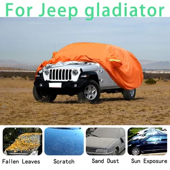 Для Jeep gladiator водонепроницаемые автомобильные чехлы супер защита от солнца, пыли, дождя, автомобиля, защита от града, автозащита