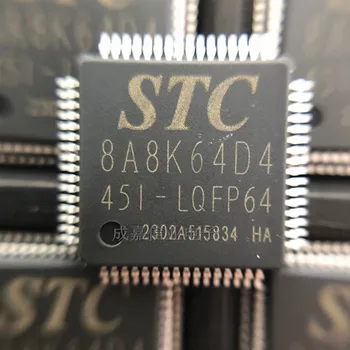 10 шт./лот STC8A8K64D4-45I-LQFP64 LQFP-64 FLASH 64 КБ 16-разрядный Микроконтроллер - MCU 64Pin
