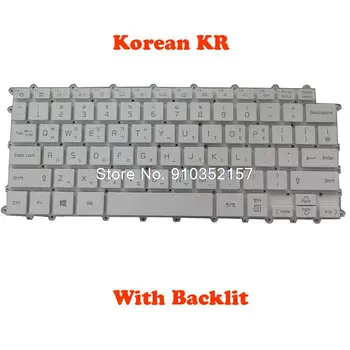 Ноутбук С клавиатурой с подсветкой для LG 14Z90P 14Z90P-G 14Z90P-K Италия IT Корейский KR Черный БЕЗ рамки