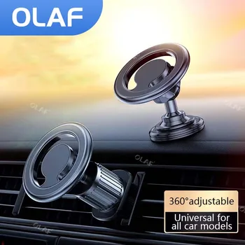 Магнитное автомобильное крепление Olaf, Совместимое с iPhone 14/12/13/Pro/12 Max/12 Mini/Magsafe Case, Сильный магнитный держатель для телефона с вентиляционным отверстием