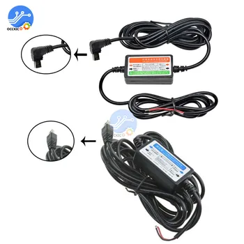 Новый автомобильный кабель зарядного устройства Mini USB для автомобиля, видеокамеры, видеорегистратора, видеорегистратора постоянного тока от 12 В до 5 В, аппаратный провод для зарядки