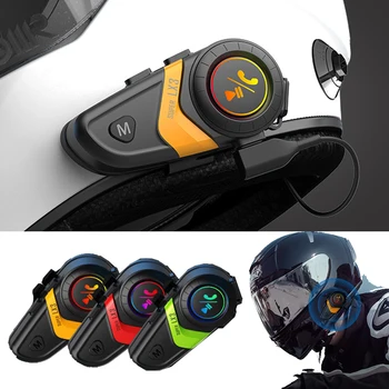 3 Цвета Мотоциклетный шлем LX3, Bluetooth-гарнитура, Беспроводные наушники громкой связи, шлем, Водонепроницаемые Наушники, Музыкальный плеер со светом