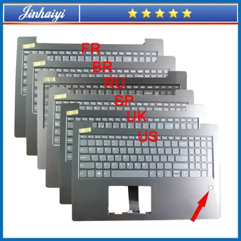 Для Lenovo V330-15 V330-15ISK V330-15IKB с отверстием для отпечатков пальцев верхняя крышка корпуса клавиатура подставка для ладоней чехол в виде ракушки