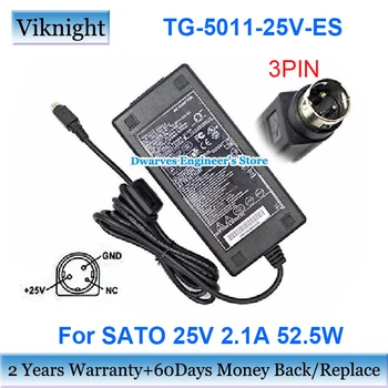 Подлинный для SATO TG-5011-25V-ES Адаптер питания 25V 2.1A 52,5 Вт Зарядное устройство для ноутбука 3PIN