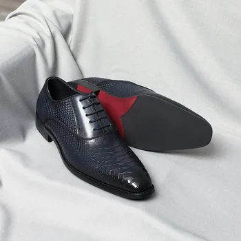 2023 Классические дизайнерские новейшие мужские модельные туфли ручной работы из натуральной кожи на шнуровке, Модные роскошные деловые оксфордские официальные туфли