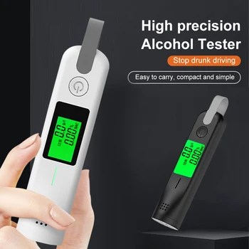 Портативный автомобильный Автоматический Тестер алкоголя, Профессиональный Тестер дыхания, светодиодный дисплей, USB Перезаряжаемый Алкотестер, Инструменты для тестирования алкоголя