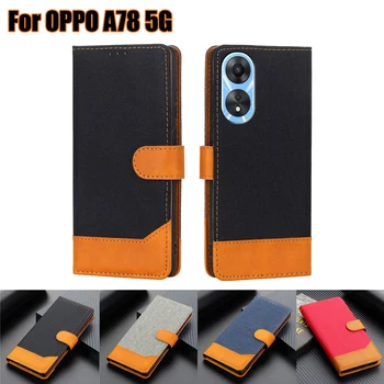 чехол на Oppo A78 5G CPH2483 Flip Case Wallet Cover Card Holder Book Stand Leather Phone Capa Funda Para Oppo A58 5G PHJ110 Etui