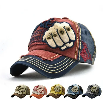 Мода заклепки кулак бейсболки для женщин мужчин snapback шапки бренд женщин оснащены крышкой хлопок кулак узор мужская повседневная шляпа Gorras