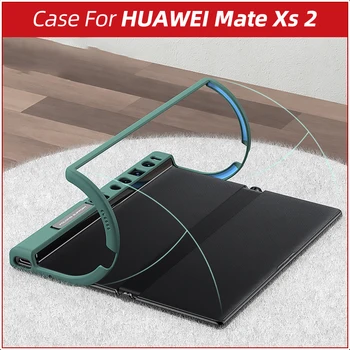 Чехол для Huawei Mate Xs2, Чехол Huawei Mate Xs2, Мягкая Окантовка из материала TPU, Защита от падения, Встроенный Держатель телефона
