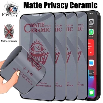1-4 шт. Матовые Керамические Защитные пленки для iPhone 14 Pro Max 11 12 13 7 8 Plus SE 2, Антишпионская пленка для iPhone XS Max X XR