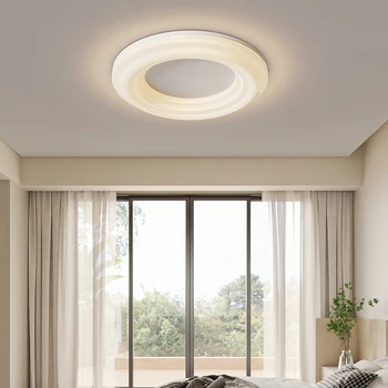 50 см молочно-белый минималистичный потолочный светильник для спальни и кабинета светодиодные потолочные светильники