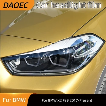 Для BMW X2 F39 2017-Настоящее время Оттенок Фар Автомобиля Дымчато-Черная Защитная Пленка Виниловая Защита Прозрачная Наклейка Из ТПУ Аксессуары