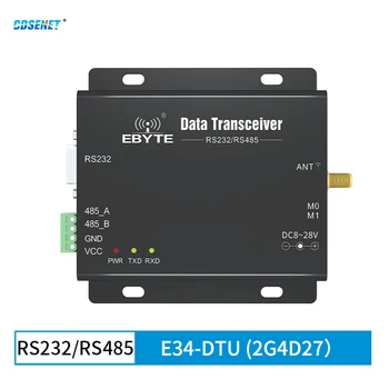 2.4G Беспроводной Промышленный приемопередатчик данных CDSENET E34-DTU (2G4D27) RS232 RS485 Полный дуплекс 27dBm 2 км Высокая скорость Низкая мощность
