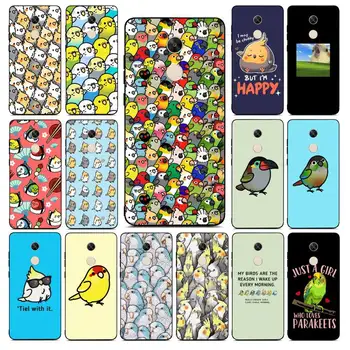 YNDFCNB Пухлые Попугайчики Hello Parrot Bird Чехол для телефона Redmi Note 8 7 9 4 6 pro max T X 5A 3 10 lite pro