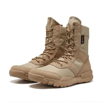 Мужская Рабочая обувь SFB Light, мужские армейские ботильоны в стиле Милитари, водонепроницаемые тактические ботинки на шнуровке, Модные мотоциклетные ботинки с сеткой