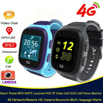 LT31 4G Смарт-часы, Детские GPS WIFI, видеозвонок SOS IP67, Водонепроницаемые детские умные часы, Монитор камеры, трекер местоположения, телефонные часы
