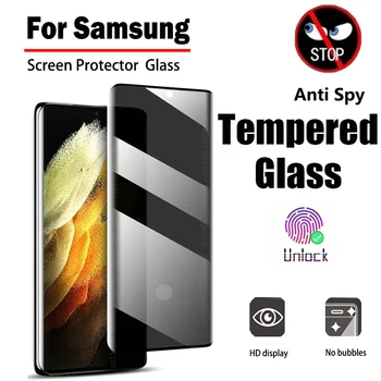 Антишпионское стекло для Samsung Galaxy S23 Ultra Screen Protector S22 S21 Note 20 Plus Ultra Privacy Закаленное стекло с полным покрытием