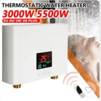 Мгновенный водонагреватель 110V 220V для ванной Комнаты, Кухни, Настенный Электрический Водонагреватель, ЖК-дисплей температуры с дистанционным управлением